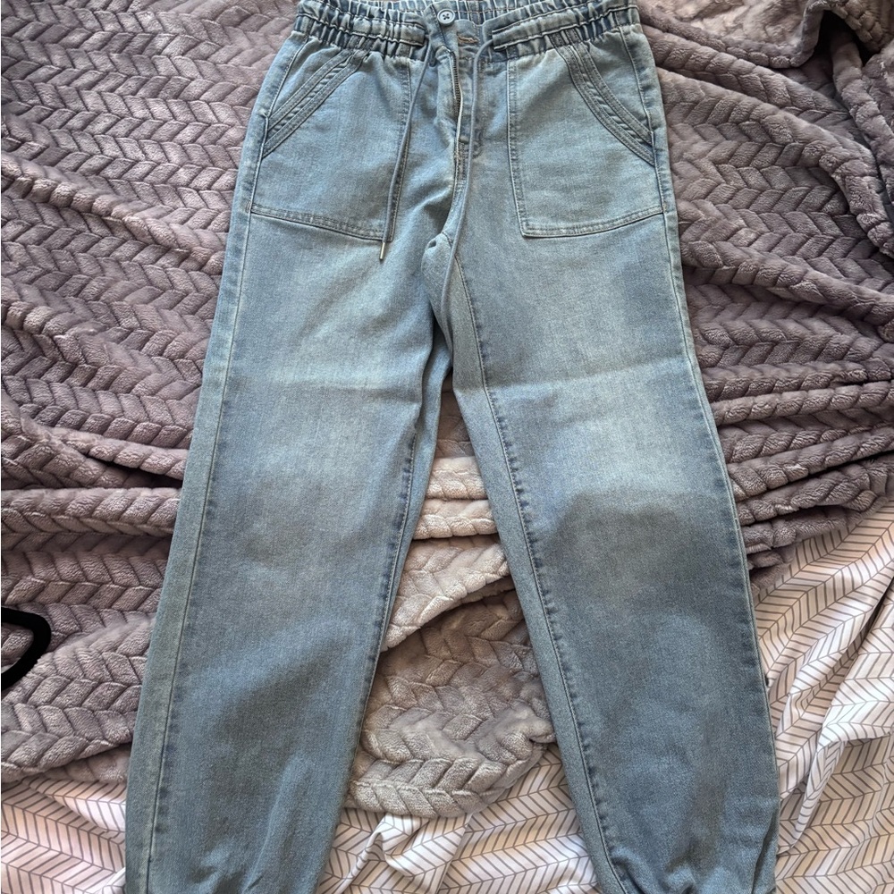 Tinseltown Denim Blue Jogger Pants